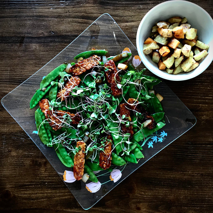 BBQ Tempeh and Greens